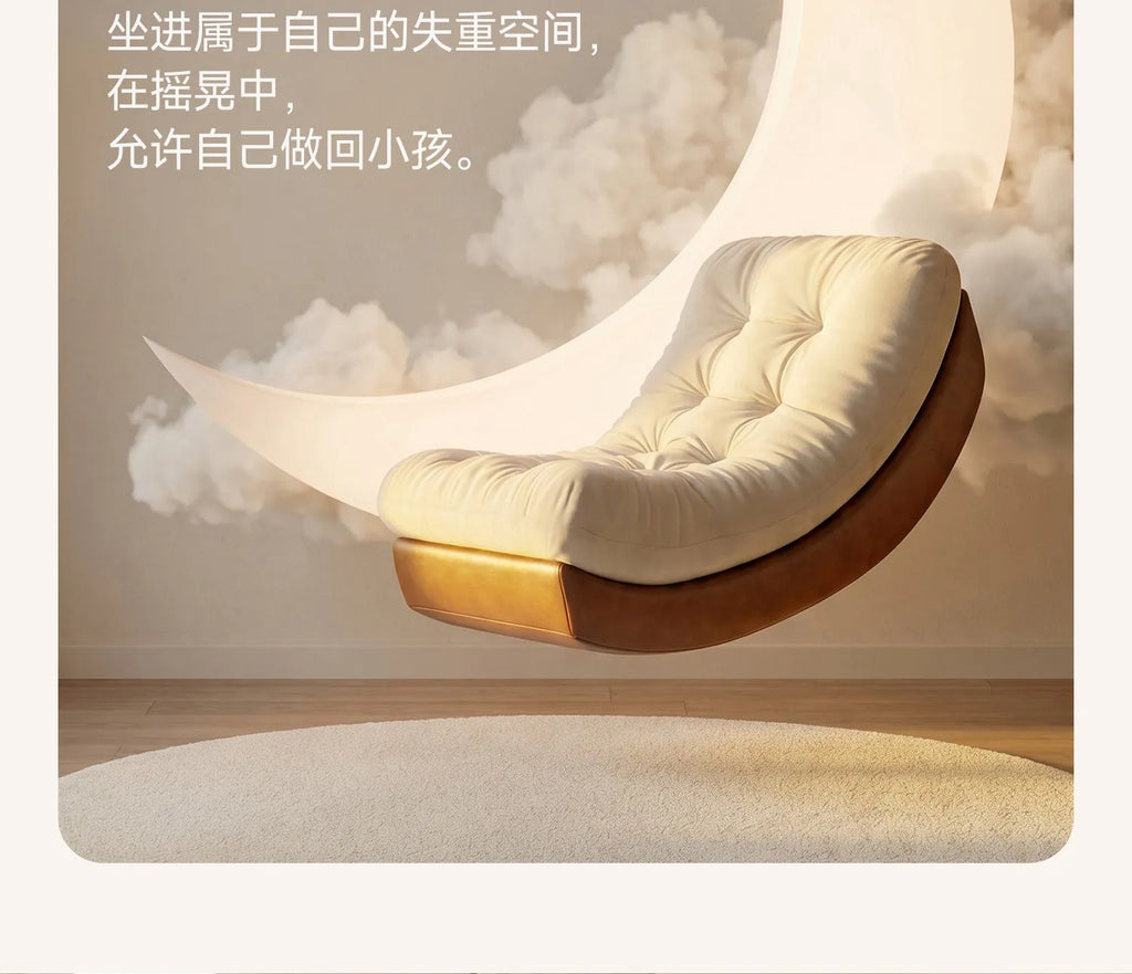 Oversize Rocking Chair Recliner Lounge Living Modern Chair Adults Single Cadeiras Para Sala De Estar Italian Furniture Luxury
