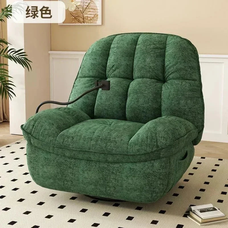 First-Class Space Massage Armchair Living Room Balcony Multi-Function Electric Reclining Rotating Leisure Sofa Rocking Chair