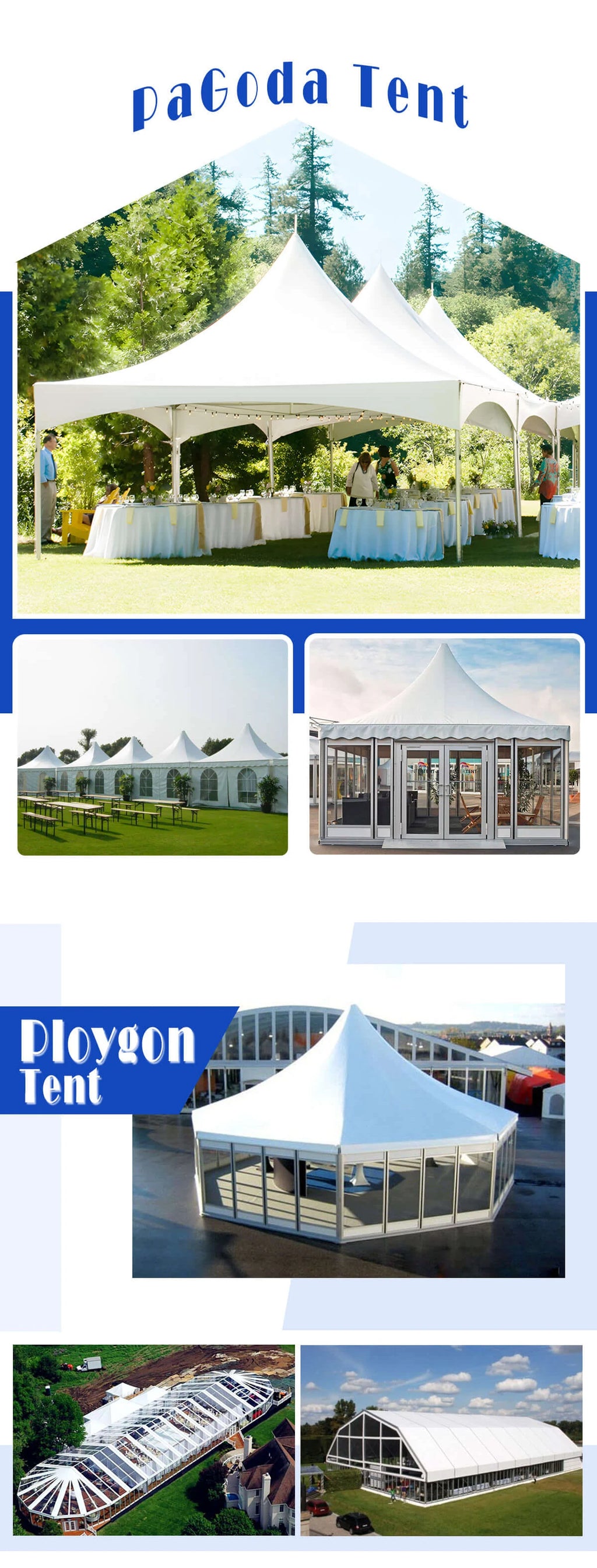 Factory Custom Aluminum Tent Waterproof Large Outdoor Event Wedding Exhibition Shelter PVC Marquee Tent Commercial Banquet Tent