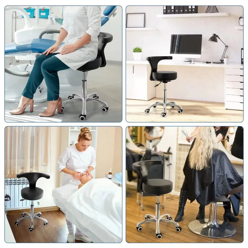 Height Adjustable Dental Chair for Doctor Assistant Dental Chair Ergonomic Stool Office Furniture Chair Hospital Equipment