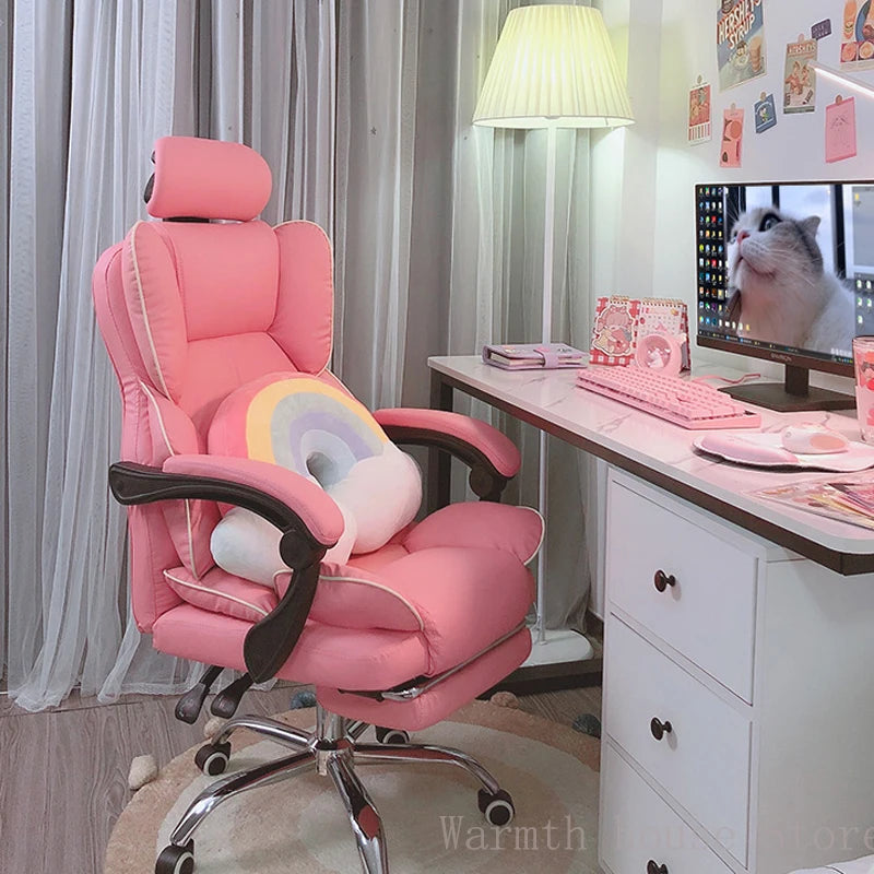 Mobile Ergonomic Office Chair Recliner Computer Bedroom Accent Office Chair Gameing Study Sillas De Oficina Office Furniture