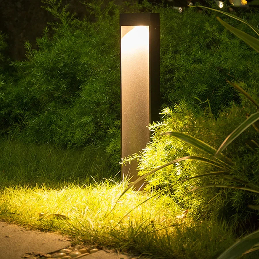 30/60/80CM Outdoor LED Landscape Bollard Light Waterproof Garden Pathway Light Villa Courtyard Floor Pillar Lawn Lamp