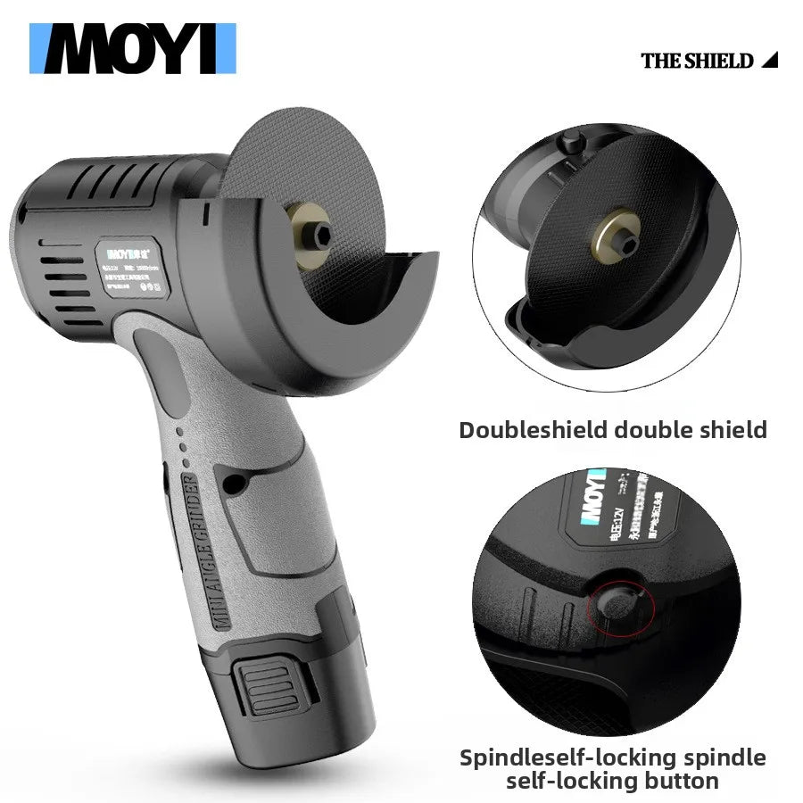 12V Lithium Mini Angle Grinder, Portable Lithium Wireless Grinding, Cutting, Polishing Machine