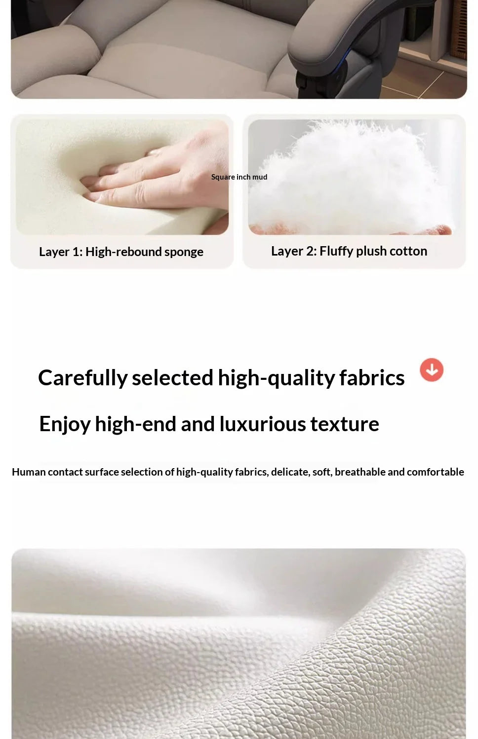 Ergonomic Office Chair Gaming Computer Desk Chair Adjustable Lumbar Swivel Headrest Breathable Mesh High Back Home Cadeira