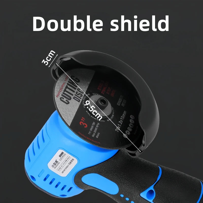 16.8V Brushless Angle Grinder 20000RPM Electric Polishing Grinding Machine Mini Cordless Cutting Lithium Battery Power Tool