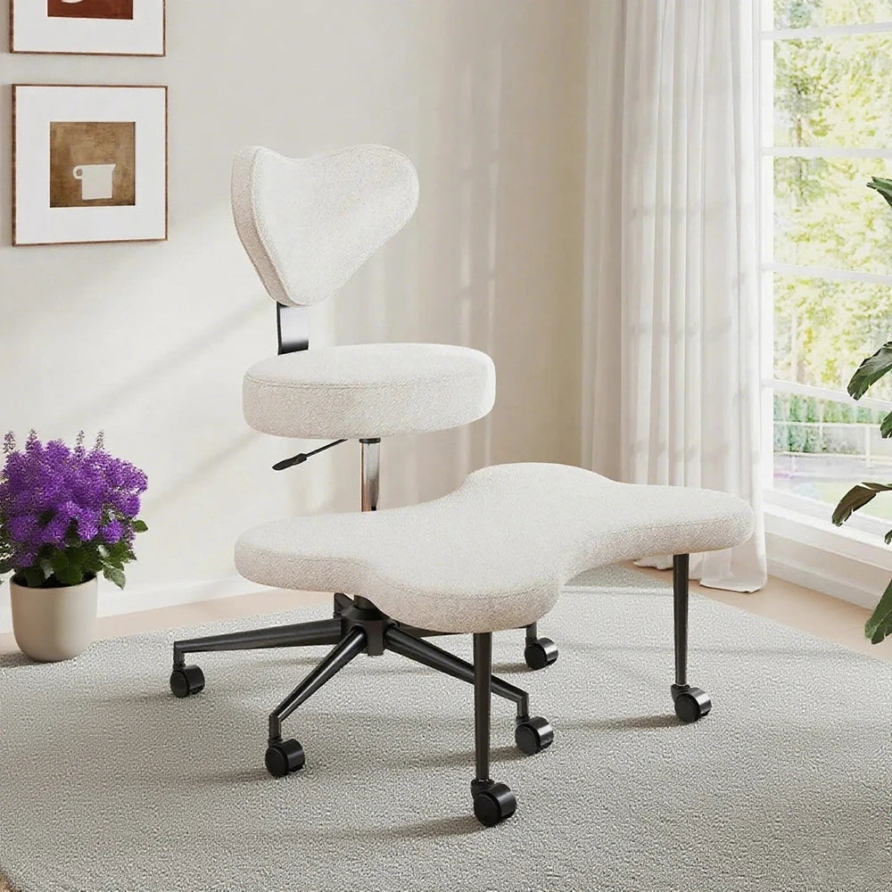 2026 Hot Sale  Ergonomic Cross-Legged Lift Chair for Office Yoga Posture Correction Adjustable Height Swivel Knee Support