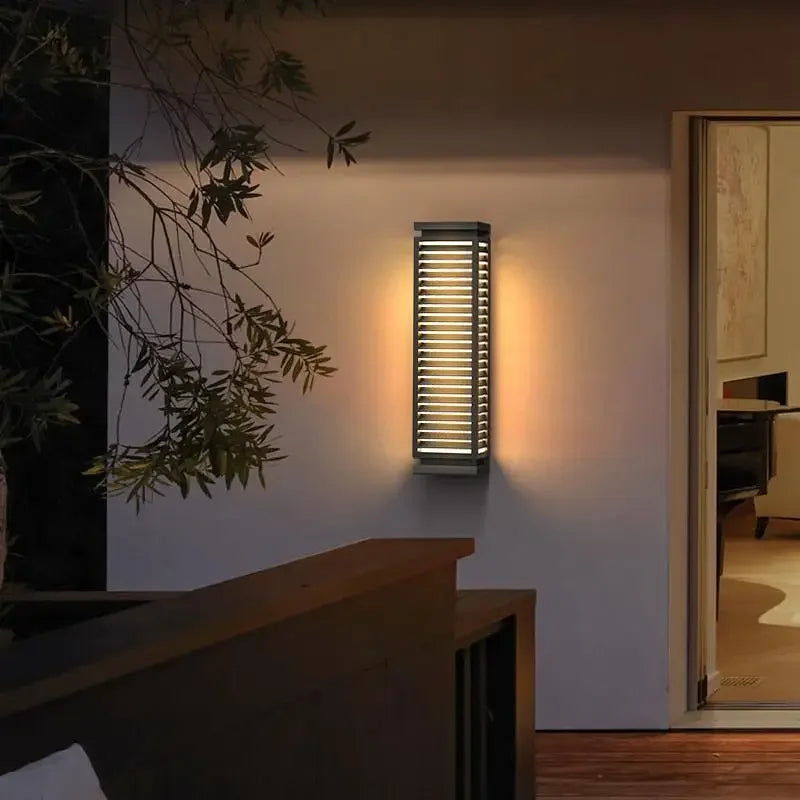Luminaire Garage Pathway Outdoor Stainless Steel Wall Light LED Cubical Black Lighting Fixture Waterproof Anti Rust Sconce