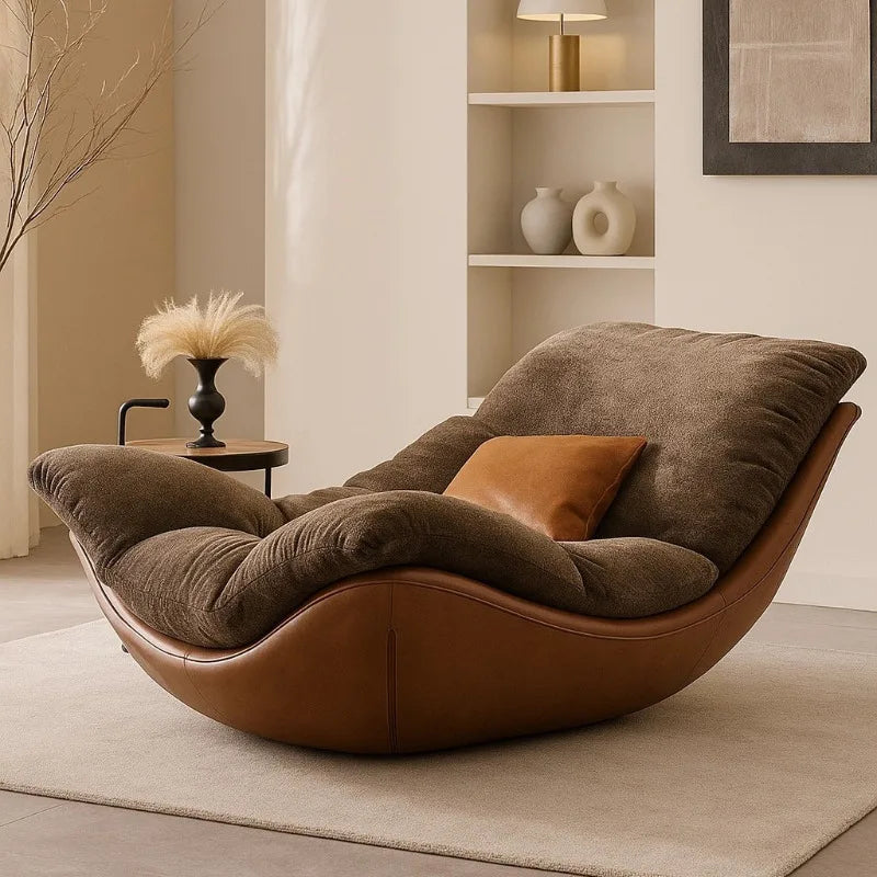 Relaxing Lounge Living Room Chairs Brown Classic Ergonomic Cute Living Room Chairs Oversized Sillones Modernos Furniture Home