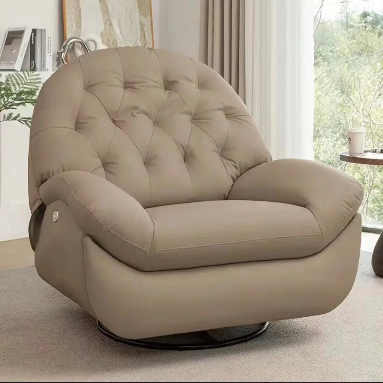 Lazy sofa sleepable and reclining living room bedroom sofa recliner multi-functional rotatable small  single sofa