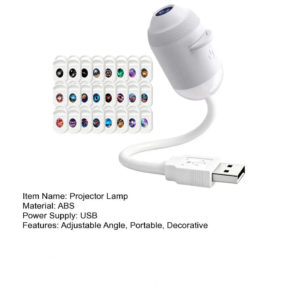 USB Starry Sky Projector Lamp with Clear Image Adjustable Brightness Touch Control 2-in-1 Night Light And Star Projector