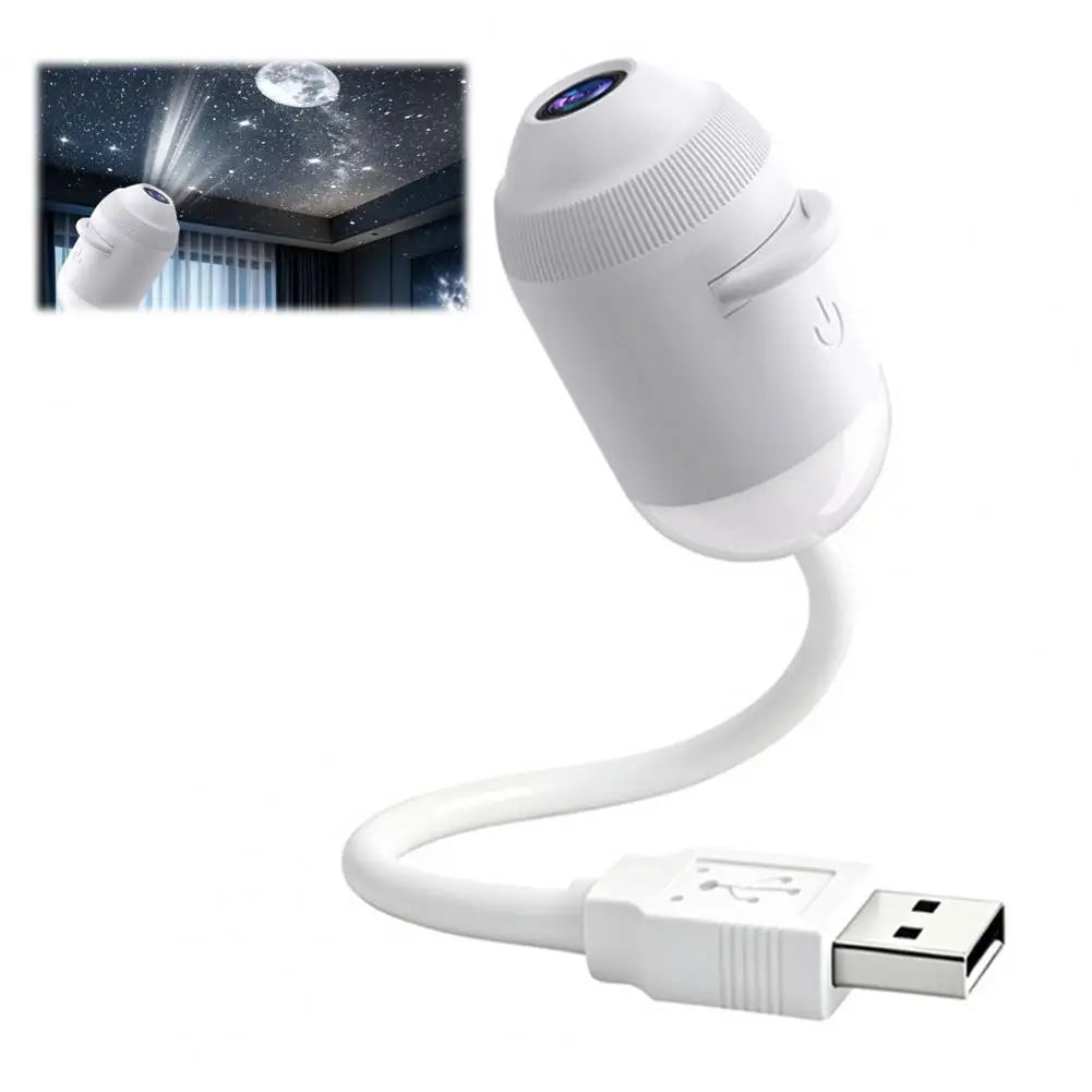 USB Starry Sky Projector Lamp with Clear Image Adjustable Brightness Touch Control 2-in-1 Night Light And Star Projector