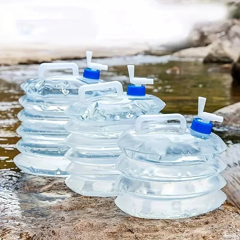 10L-15L Collapsible foldable bottle Container Water Storage Bottle Bucket Pail Water Bag water&juice dispenser Camping Outdoor
