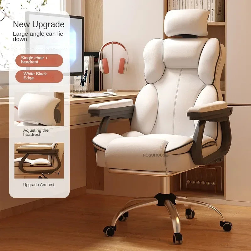 Ergonomic Office Chair Lifting Rotating Armchair Home Game Computer Chair European Backrest Comfort Seating