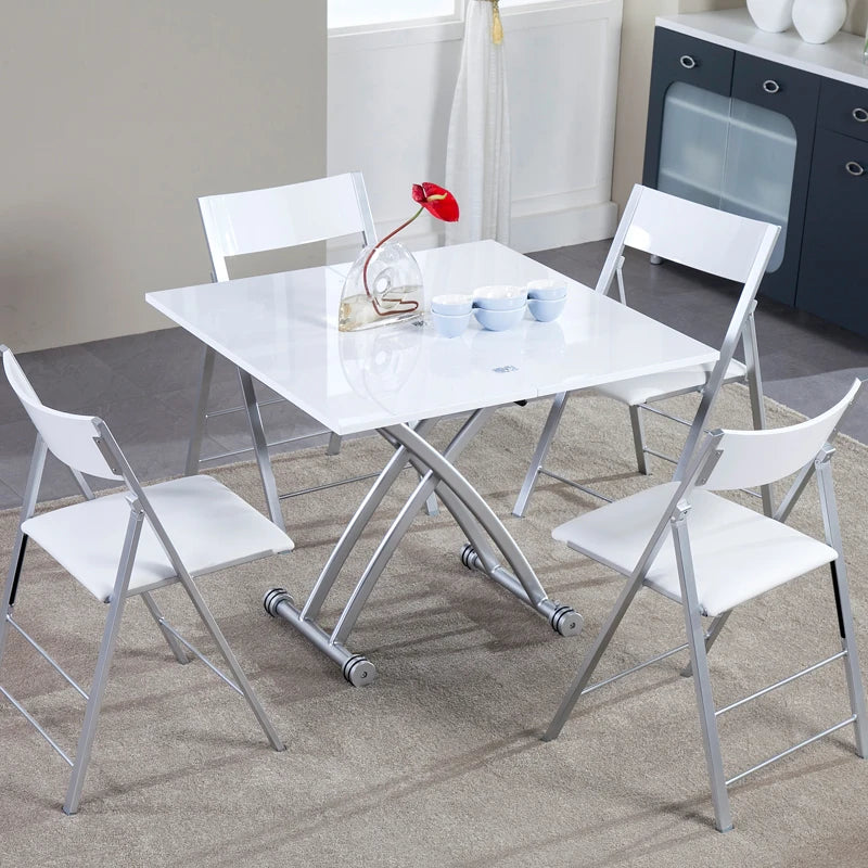 Gaomaiden free adjustment lifting coffee table small apartment household variable dining table dual-purpose square creative fold