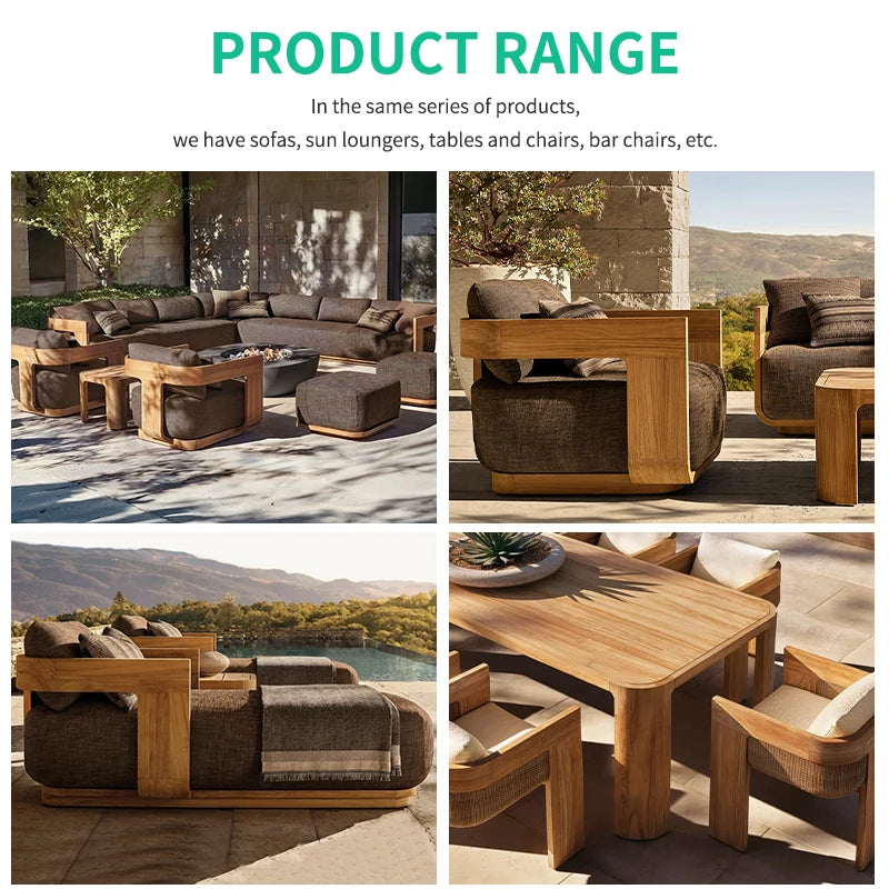 Garden Furniture Pool Chairs Outdoor Sun Loungers Luxury Teak Garden Sunbed for Beach Chairs Garden Chairs Patio Furniture Set