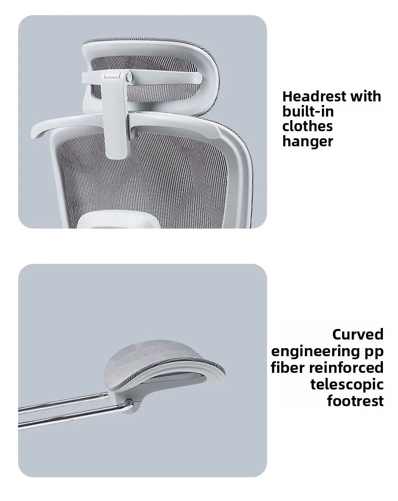 Ergonomic Office Chair with Ventilation Heating Massage Reclining Computer Gaming Chair for Home Comfort