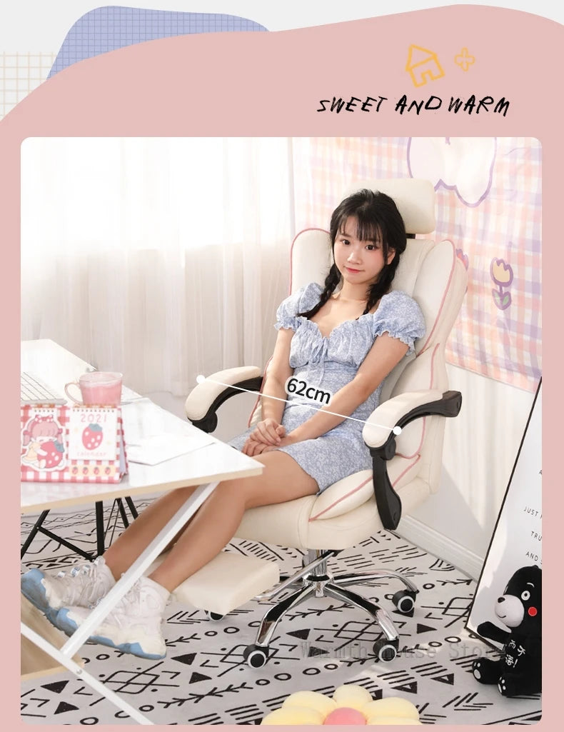 Mobile Ergonomic Office Chair Recliner Computer Bedroom Accent Office Chair Gameing Study Sillas De Oficina Office Furniture
