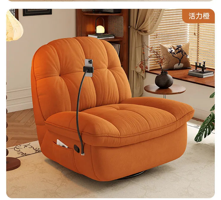 Living Room Single Sofa Fabric Living Room Multi Functional Rocking Chair Lazy Sofa Floor Seat Chaise Lounges Hotel Furniture