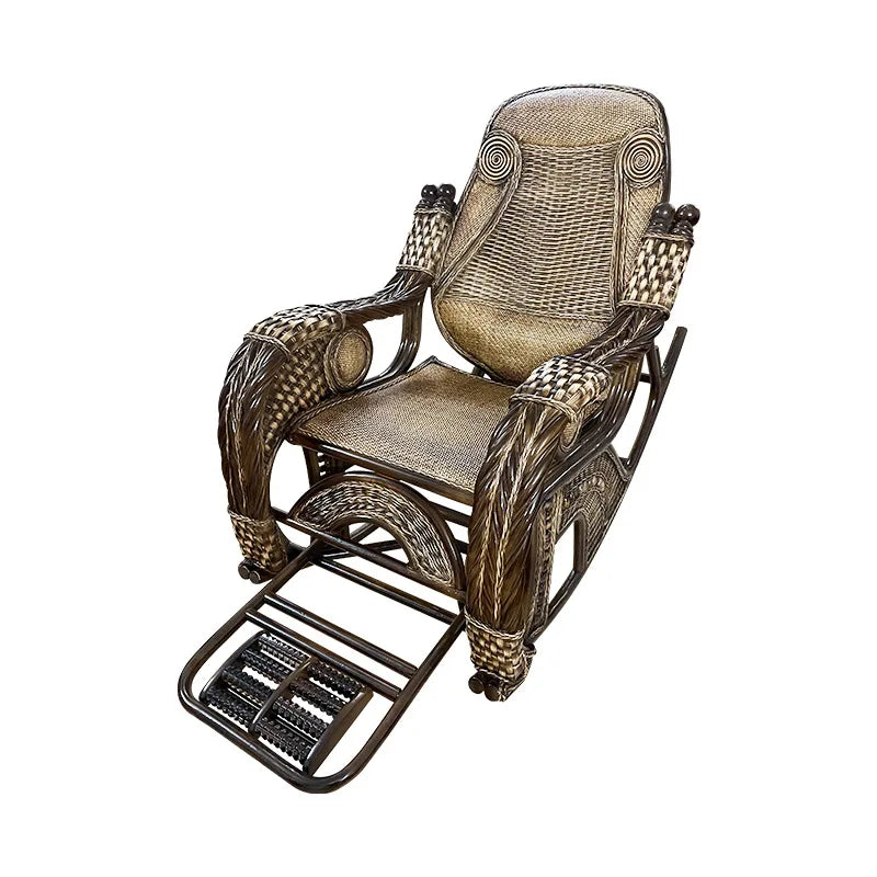 Rattan Easy chair Balcony recliner couch, Indonesian agate rattan Leisure balcony chair