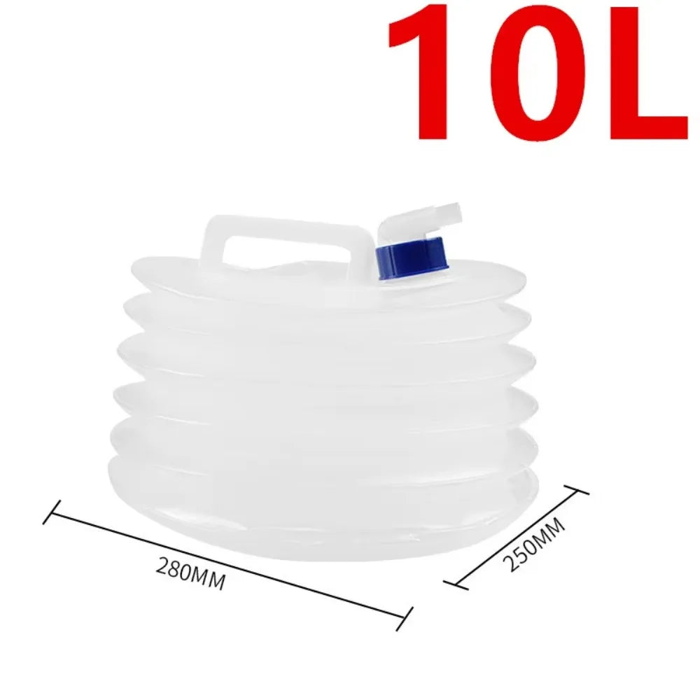 5/10/15L Folding Water Bucket Large Capacity with Faucet Water Bag Reusable Water Storage Container
