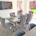 Furniture Modern Wedding Furniture Dining Tables Modern Luxury Dining Table Set 6 Seater