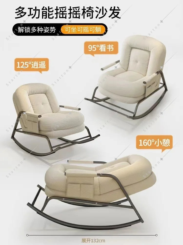 High Quality Nordic Leisure Chair Single Recliner Sofa Comfort Modern Living Room Recliner Lazy Chair for Relax