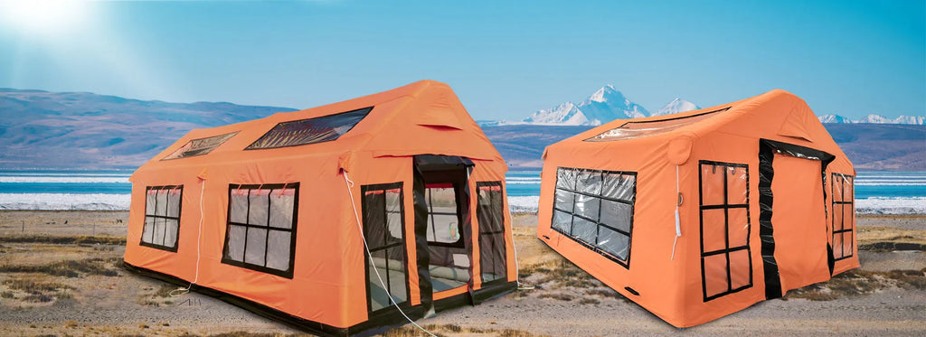 Large Luxury 5 6 7 Person Waterproof Durable Inflatable Airtight Camping Tent for Outdoor Camping