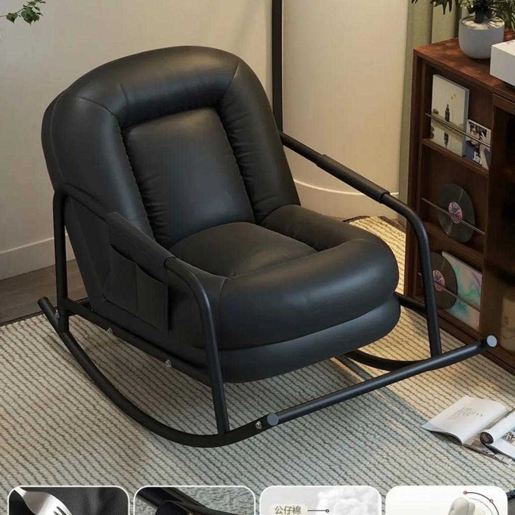 Lazy sofa rocking chair household sofa chair balcony leisure chair living room single rocking  human kennel recliner