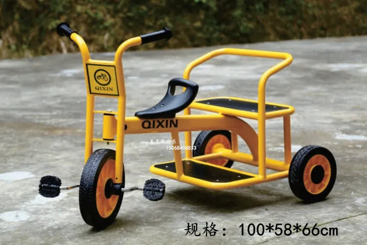 Tricycles, children's two person bicycles, outdoor twin bicycles, three person bicycles, multiple person rotating carts