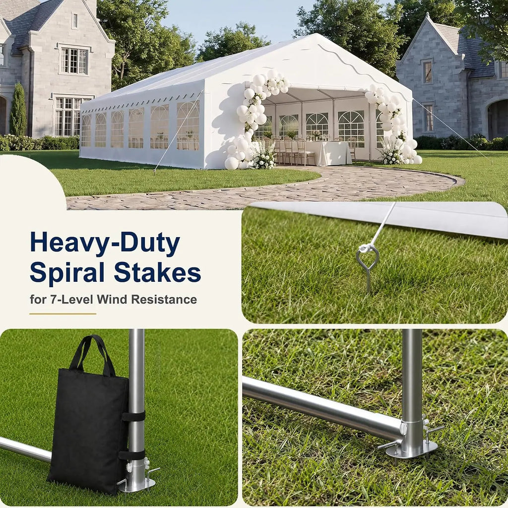 20x40 Party Tent Heavy-Duty,Tents for Parties Weddings Commercial, Customized