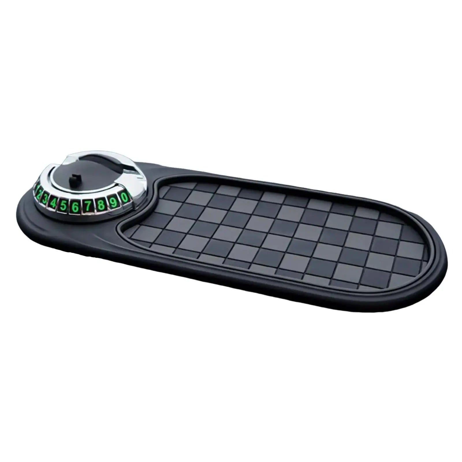 Car Anti-Slip Mat Phone Holder 360-Degree Rotation Dashboard Non-Slip Adhesive Pad Organizer for Keys Pens Sunglasses Interior