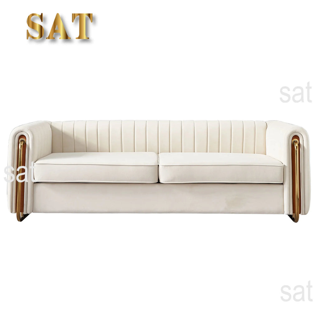 #High-End Luxury Velvet Sofa Set For Living Room Hotel Villa Sectional Convertible For Apartment Use
