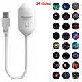30 Projection Slides 2-in-1 Mini USB Galaxy Star Projector Night Light – Starry Sky Ambient Lamp for Bedroom Sleep & Decoration