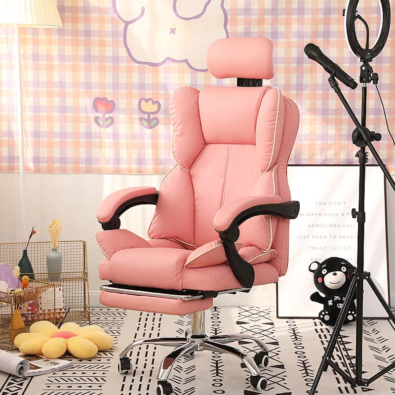 Mobile Ergonomic Office Chair Recliner Computer Bedroom Accent Office Chair Gameing Study Sillas De Oficina Office Furniture