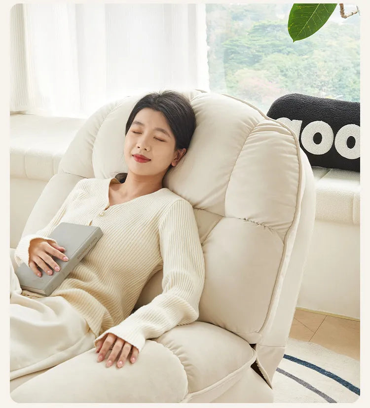 Living Room Single Sofa Fabric Living Room Multi Functional Rocking Chair Lazy Sofa Floor Seat Chaise Lounges Hotel Furniture