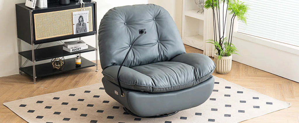 *Cheap Price White Multi-position Single Power Lift Recliner White Leather Comfortable Sofa Chair With Phone Holder