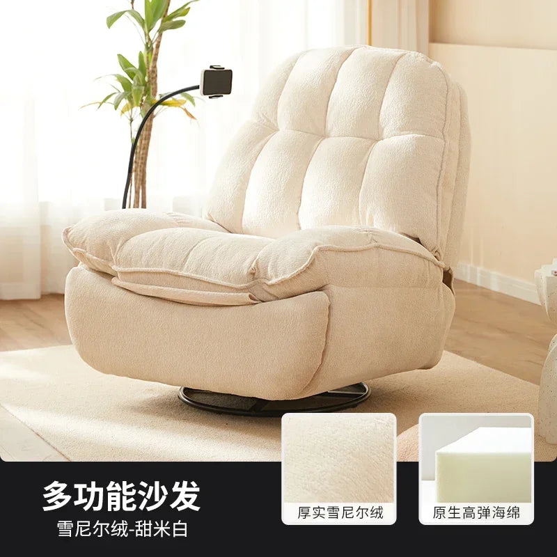 U8 single living room multi-function reclining and sleeping home rotating lazy sofa space reclining rocking chair