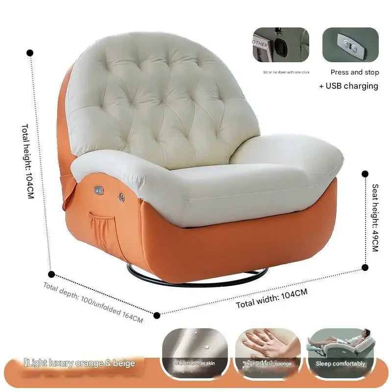 Designer Relax Massage Living Room Chairs Balcony Reading Swivel Comfortable Massage Ergonomic Fauteuil Lounge Suite Furniture