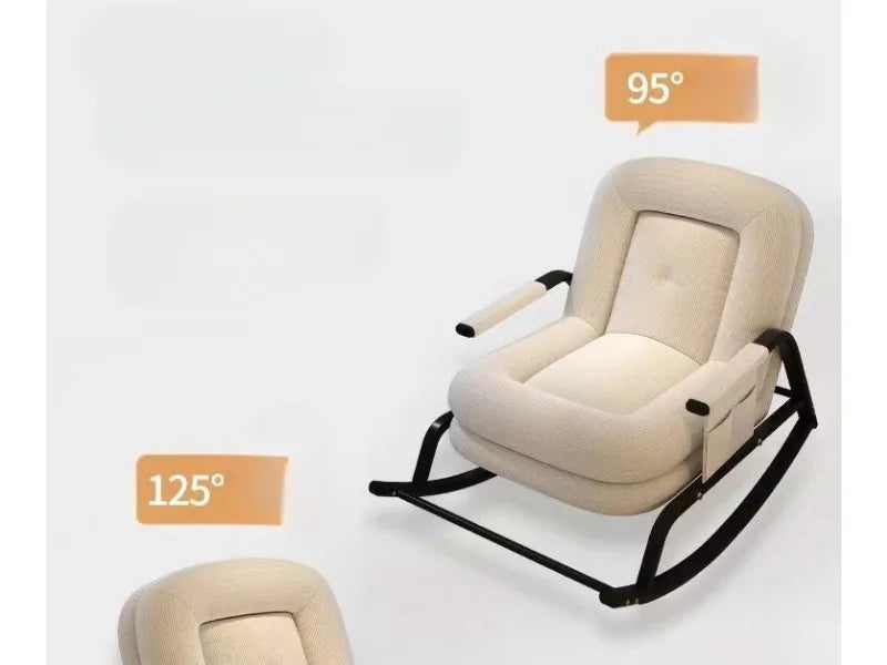 Lazy Rocking Chair Househol/d Living Room Adult Balcony Leisure Bedroom Recliner Single Lazy Sofa Human Rocking Chair Muebles