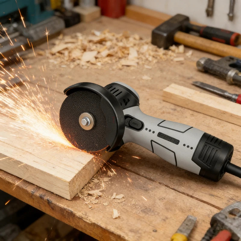 Self-locking Brushless Angle Grinder 16.8V Mini Lithium Battery Cutting Machine Double Thickened Shield Electric Angle Grinder