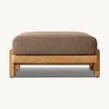 *Modern Luxury European Design Garden Leisure Furniture Teak Wood Footstool Outdoor Resistant Teak With CushionCushion