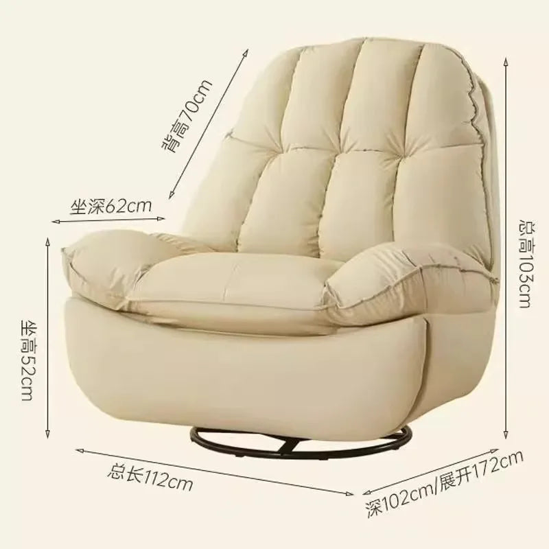single sofa living room bedroom comfortable recliner lazy multi-purpose rocking chair