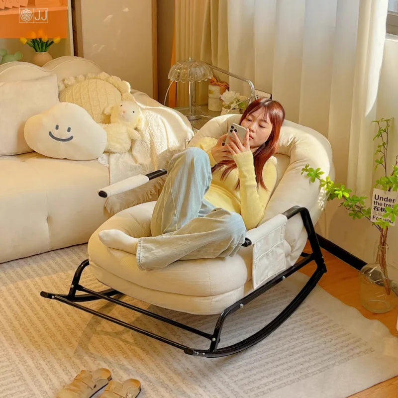 Lazy rocking chair Lazy sofa Home balcony Leisure living room Siesta chair Siesta rocking chair