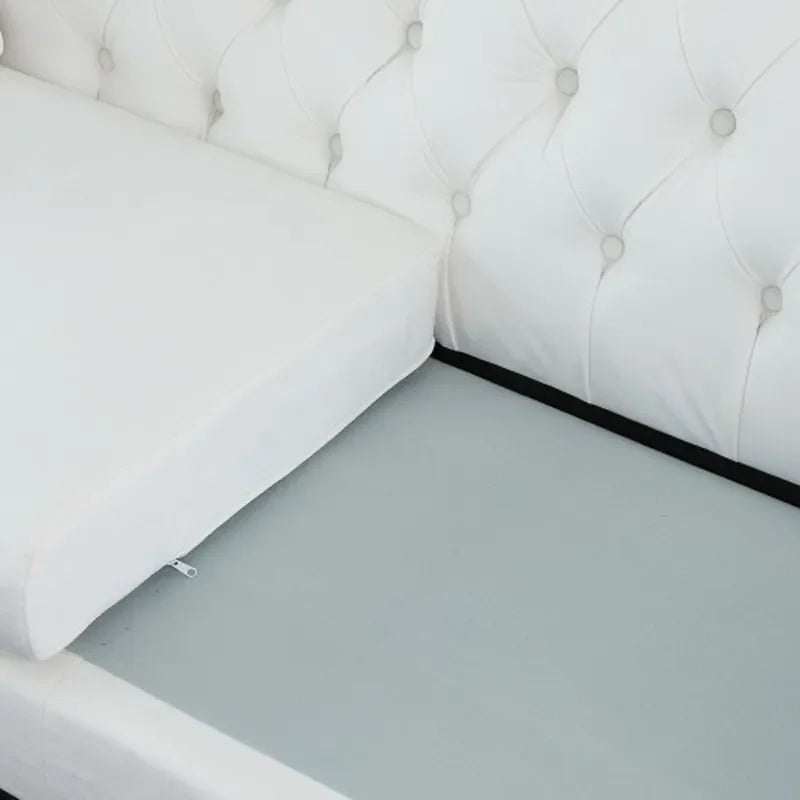 Modern Nordic Velvet 3 Seater Sofa Compact Fabric Couch for Small Living Room Light Luxury Designer Furniture