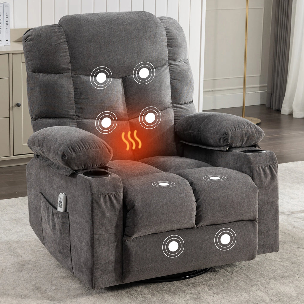 Swivel Rocker Recliner Lift Chair Wholesale Living Room Furniture Electric Massage Sofa  with Massage and Heat