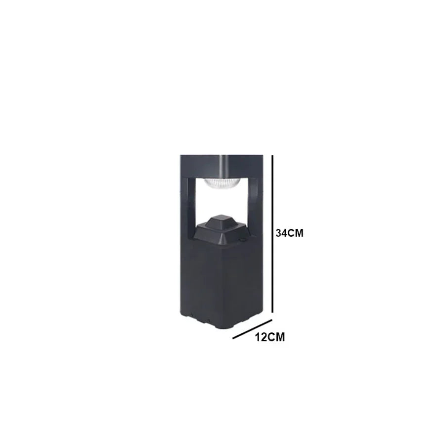 60/80CM Modern Outdoor Post Light Fixture LED Aluminum Outdoor Garden Column Lights IP54 Waterproof Bollard Lighting