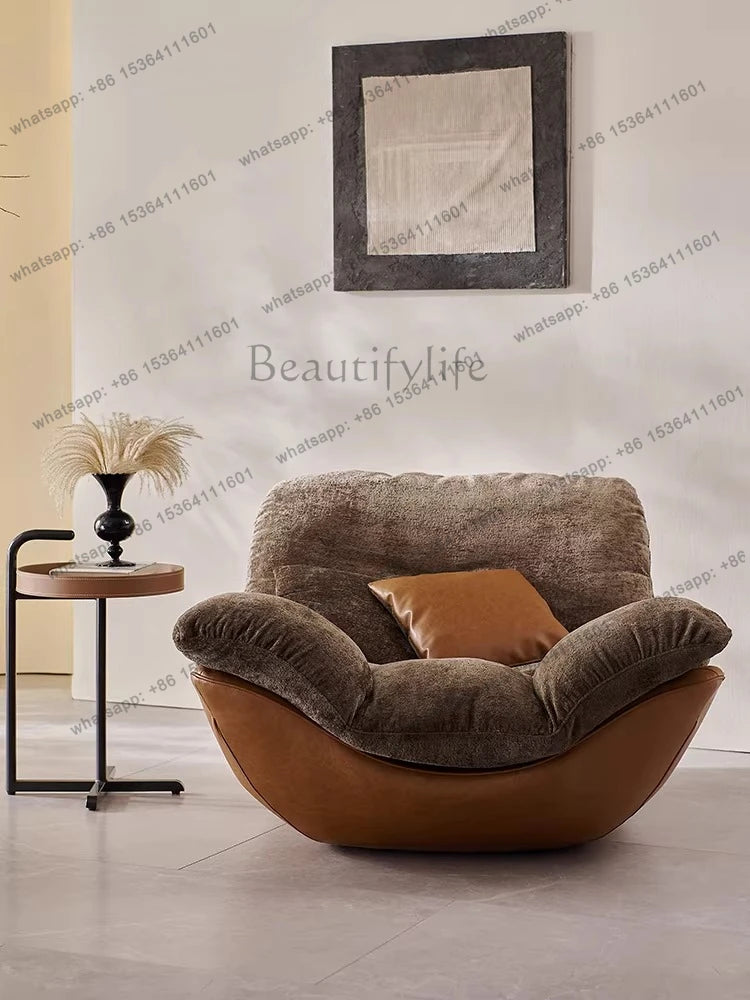 Nordic creative modern minimalist living room leisure chair sofa lazy sofa bedroom senior chair