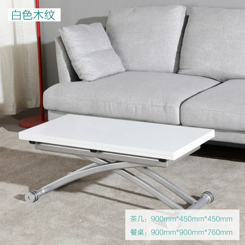 Gaomaiden free adjustment lifting coffee table small apartment household variable dining table dual-purpose square creative fold