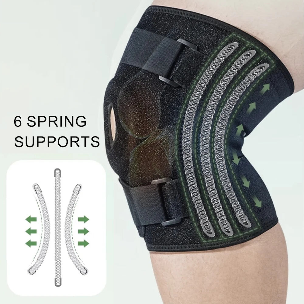 1PC Knee Brace for Men &Women - Adjustable Patella Compression Knee Support for Arthritis,Plus Size Knees Brace Side Stabilizers