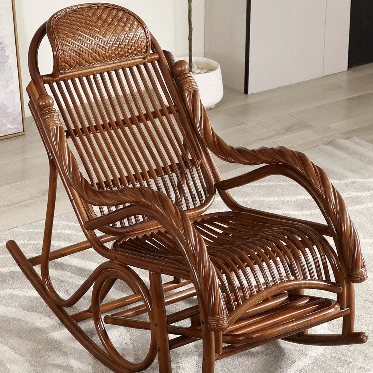 Balcony    lazy rocking recliner old-fashioned elderly high-end  woven free  household rocking